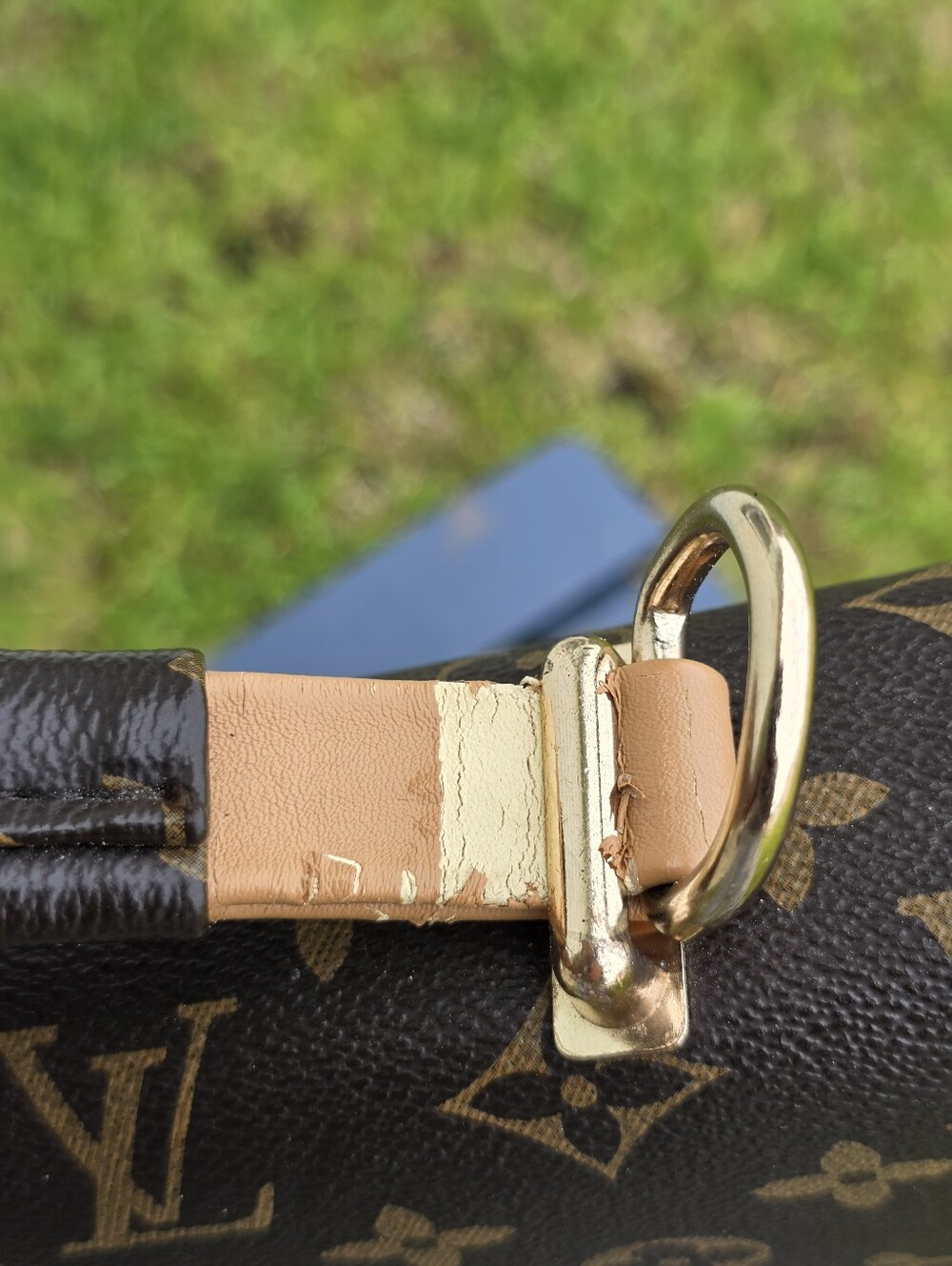 Louis Vuitton Monogram Louise East West Crossbody Shoulder Bag LV Lock Brown - Picture 5 of 15